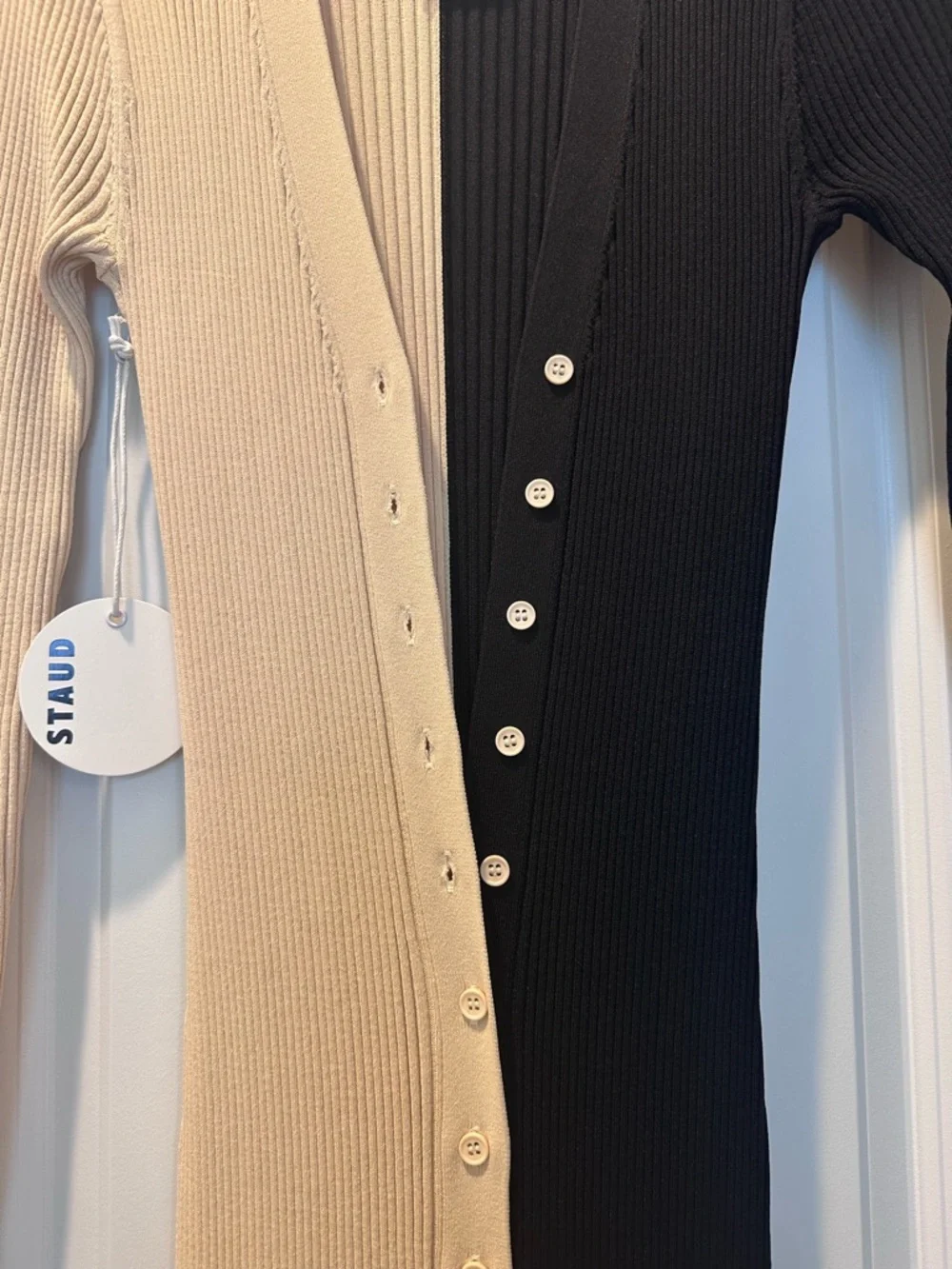 Staud Shoko Two-Tone Sweater Dress - Picture 2 of 10